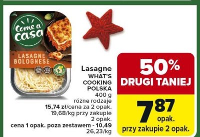 Lasagne różne rodzaje promocja w Carrefour Market