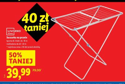 Suszarka na pranie  promocja w Lidl