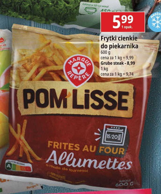 Frytki pom'steak Wiod膮ca marka pom lisse promocja