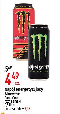 Napój energetyczny Monster energy lewis hamilton promocja