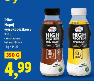 Napój wysokobiałkowy czekoladowy lub waniliowy promocja w Lidl