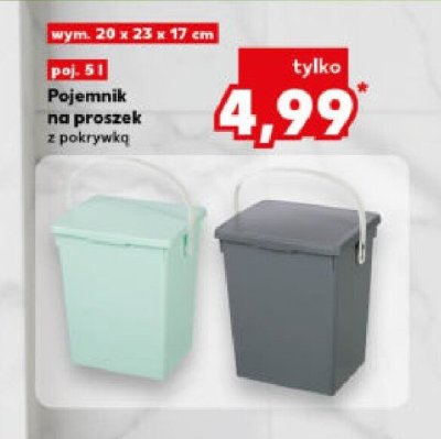 Pojemnik na proszek z pokrywką promocja w Kaufland