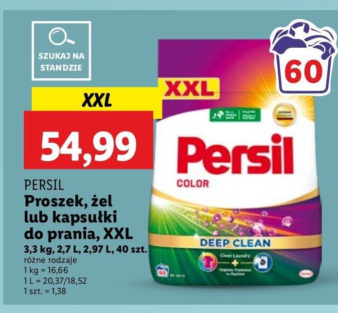 Kapsułki do prania color Persil duo-caps promocja w Lidl