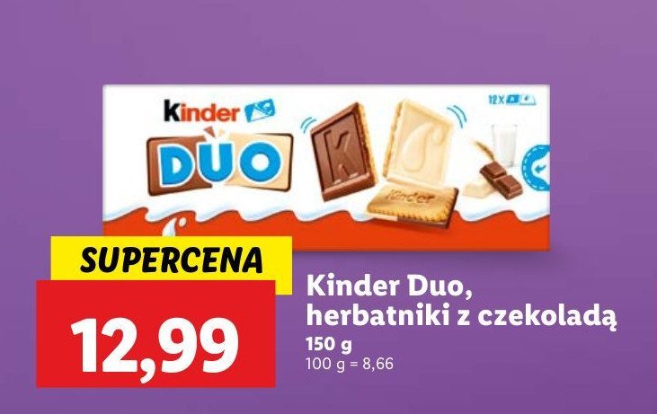 Ciastka Kinder duo promocja w Lidl