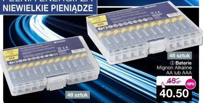 Baterie Mignon Alkaline AA lub AAA promocja w Woolworth