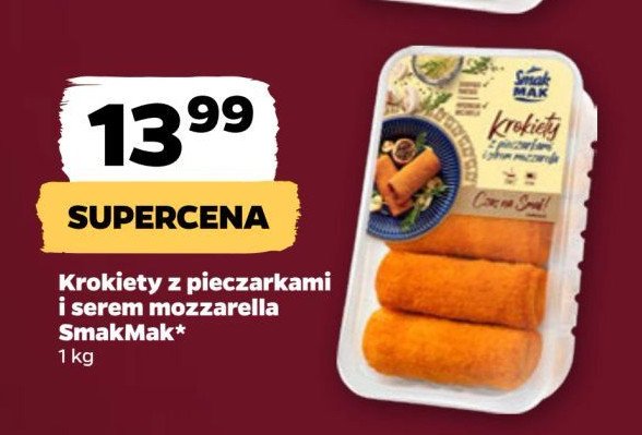 Krokiety z pieczarkami i serem mozzarella Smak mak promocja w Netto