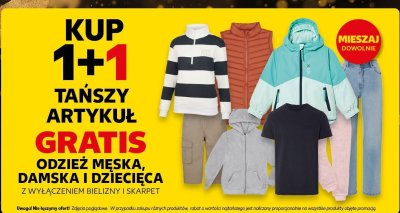Odzież dziecięca 1+1 gratis promocja w Kaufland
