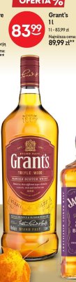 Whisky Grant's Triple Wood Blended Scotch 1l promocja w Żabka