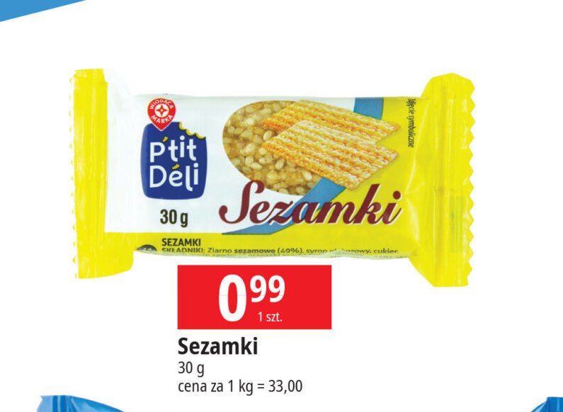 Sezamki Wiodąca marka p'tit deli promocja