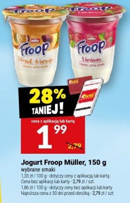Jogurt Froop Müller, 150 g promocja w Twój Market