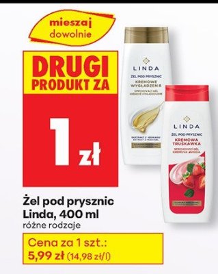 Żel pod prysznic Linda, 400 ml różne rodzaje promocja w Biedronka