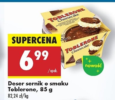 Deser sernik Toblerone promocja w Biedronka
