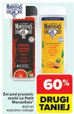 Żel pod prysznic marki Le Petit Marseillais wybrane rodzaje promocja w Carrefour Market