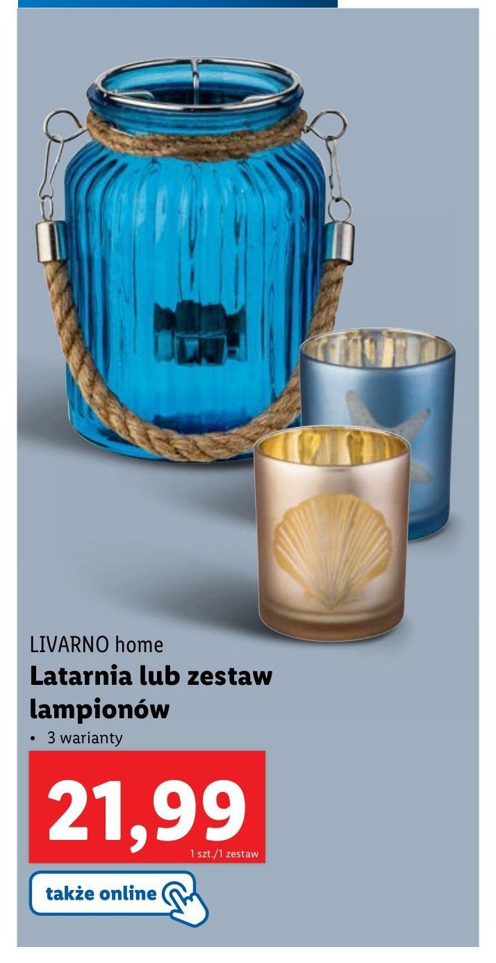 Lampiony LIVARNO HOME promocja