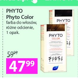 Farba do włosów 3.0 ciemny kasztan PHYTO PHYTOCOLOR promocja