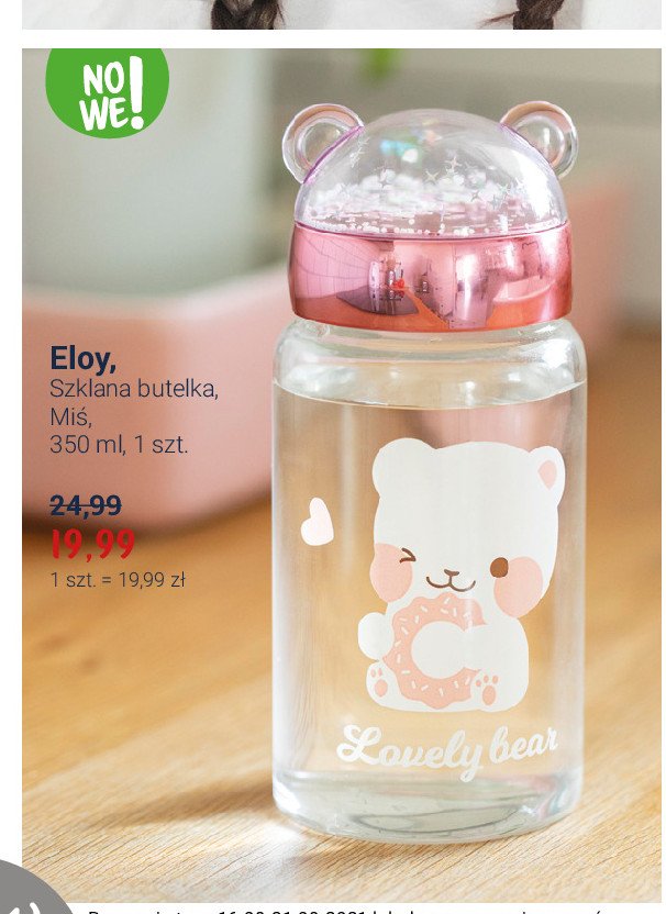 Szklanka miś 250 ml Eloy promocja w Auchan