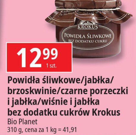 Powidła brzoskwiniowe KROKUS promocja