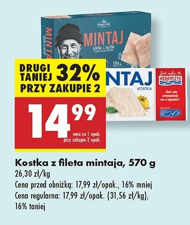 Mintaj kostka Abramczyk promocja w Biedronka