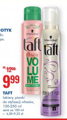 Spray do włosów Taft magic volume promocja