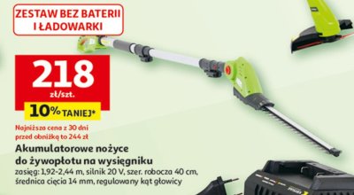Nożyce akumulatorowe do żywopłotu na wysięgniku promocja