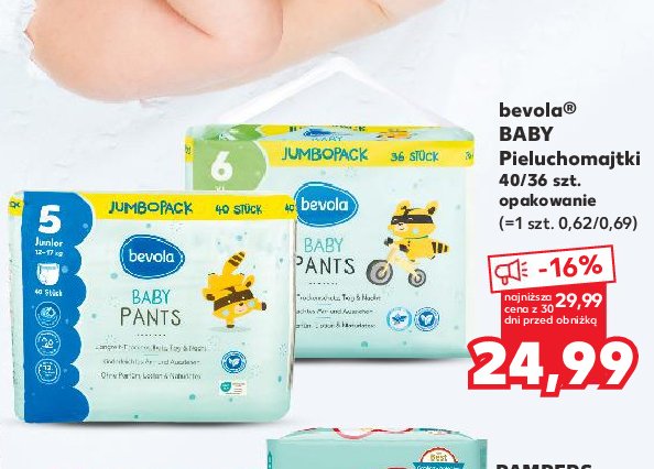 Pieluchomajtki 5 junior Bevola baby promocja