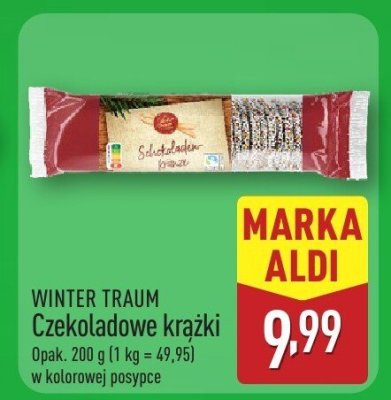 Czekoladki WINTER TRAUM Czekoladowe krążki promocja w Aldi