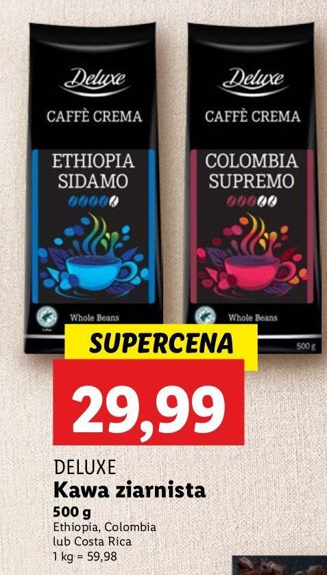 Kawa colombia supremo Deluxe promocja