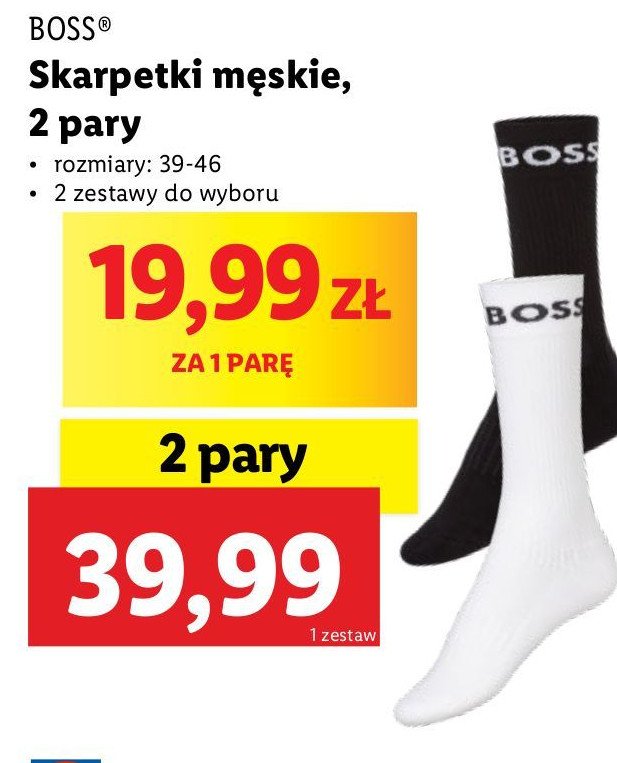 Skarpetki męskie 39-46 HUGO BOSS Boss by hugo boss promocja