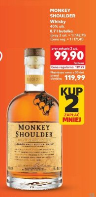 Whisky MONKEY SHOULDER 0,7 l promocja w Kaufland