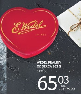 Praliny WEDEL PRALINY OD SERCA 263 G promocja w Selgros