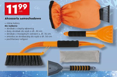 Akcesoria samochodowe - duży skrobak do szyb promocja w Biedronka
