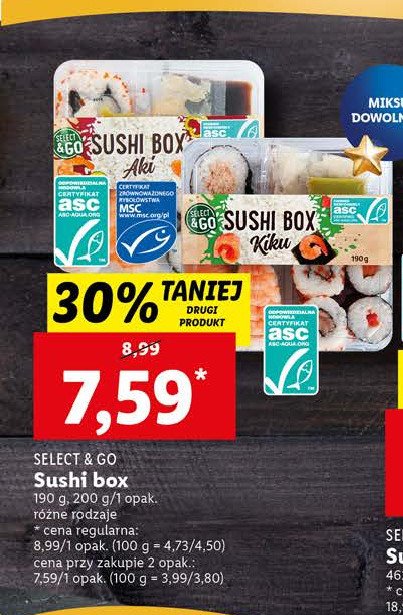 Sushi box kiku Select & go promocja
