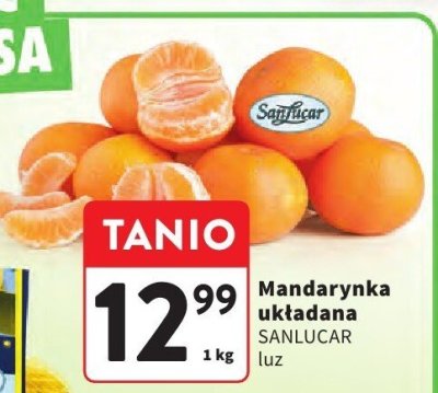 Mandarynka układana Sanlucar luz promocja w Intermarche