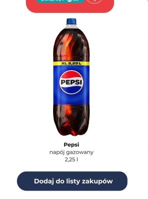 Napój gazowany 2,25 l promocja w Dino