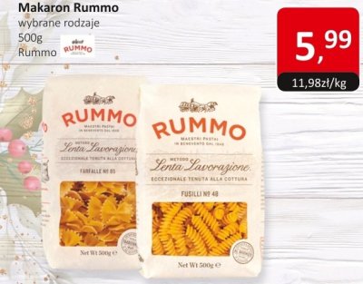 Makaron Rummo wybrane rodzaje promocja w Market Point