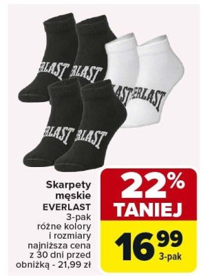 Skarpety męskie EVERLAST 3-pak promocja w Carrefour