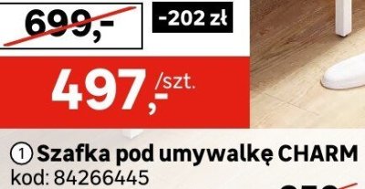 Szafka pod umywalkę CHARM promocja w Leroy Merlin