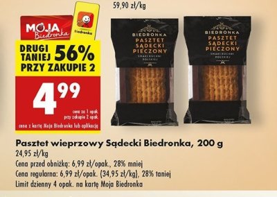 Pasztet sądecki Biedronka promocja