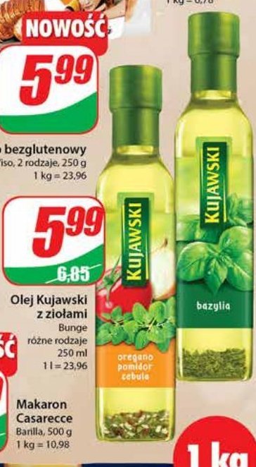 Olej oregano pomidor cebula Kujawski ze smakiem Kujawski kruszwica promocja
