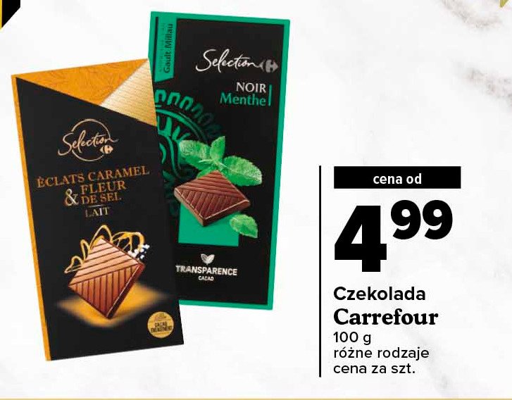 Czekolada caramel & fleur de sel Carrefour selection promocja