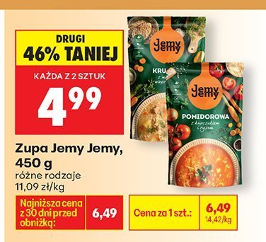 Zupa różne rodzaje promocja w Biedronka