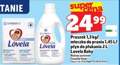 Proszek 1,3 kg / mleczko do prania 1,45 L / płyn do płukania 2 L Lovela Baby promocja w TOPAZ