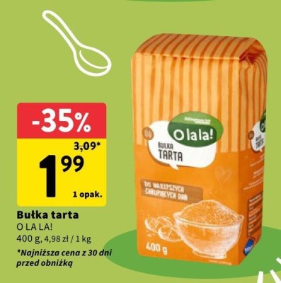 Bułka tarta O LA LA! promocja w Intermarche