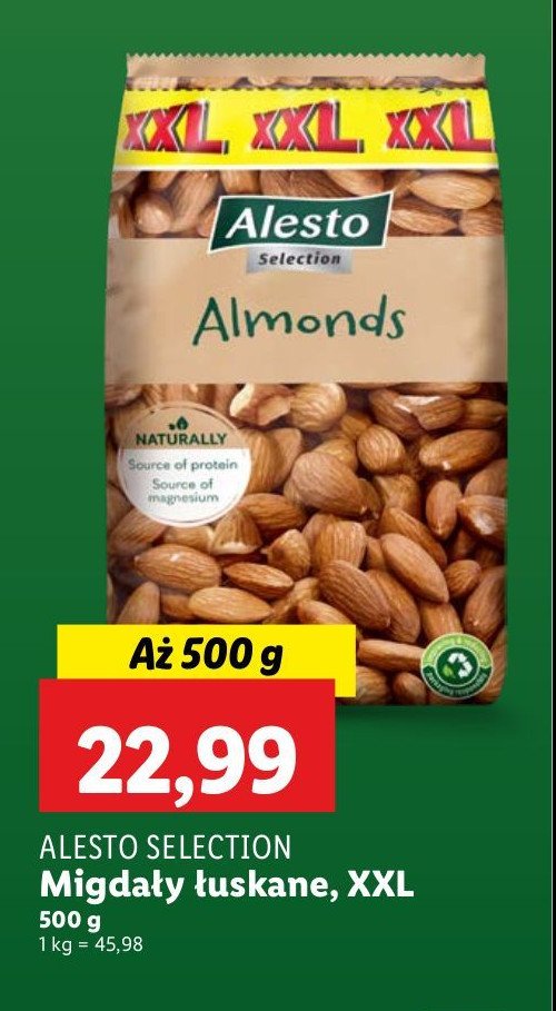 Migdały łuskane Alesto (Lidl) promocja w Lidl