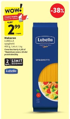 Makaron Lubella spaghetti 400g promocja w Intermarche