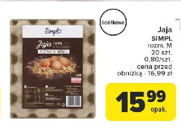 Jaja m Simpl promocja w Carrefour