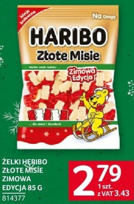 Zestaw Haribo Złote Misie + Żelki Zimowa Edycja 85 g promocja w Selgros