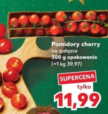 Pomidory cherry na gałązce 300 g  promocja w Kaufland