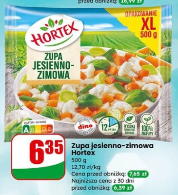 Zupa jesienno-zimowa  promocja w Dino