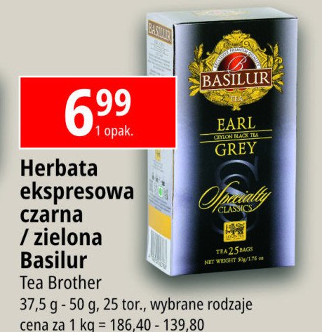 Herbata earl gray Basilur promocja